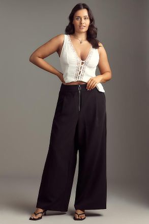 Eloquii Plus Ultra High-Rise Wide-Leg Pants