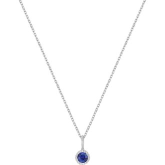Bony Levy El Mar 18K White Gold Sapphire Pendant Necklace in 18Kw at Nordstrom Rack