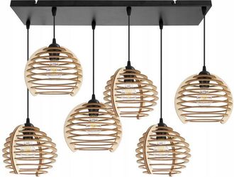 OEM L&aacute;mpara Colgante, L&aacute;mpara De Techo, Madera, Pantalla Led