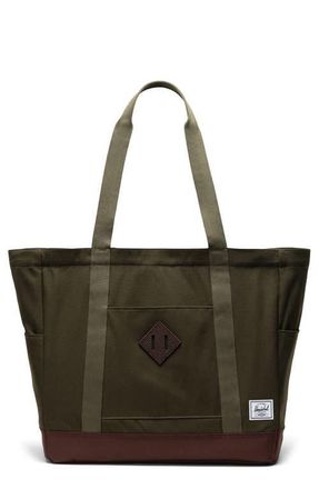 Herschel Heritage Recycled Twill Tote in Ivy Green/chicory Coffee at Nordstrom