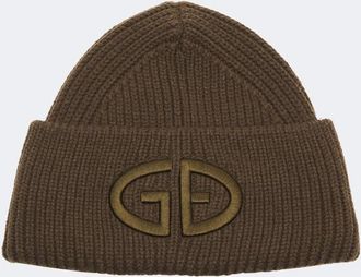 Goldbergh Berretto Valerie in maglia a coste con ricamo