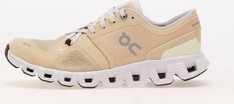 On Womens Cloud X 3 Running Shoes In Savannah/frost