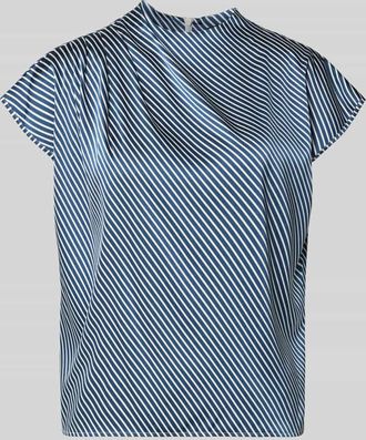 Zero Regular Fit Bluse mit Drapierungen in Marine, Gr&ouml;&szlig;e 34