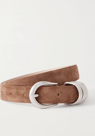 Déhanche Cintura In Camoscio Hollyhock - Marrone