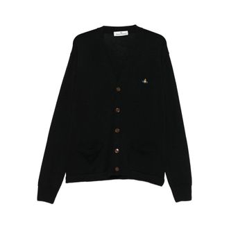 Vivienne Westwood Logo-embroidered Patch-pocket Cardigan