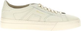 Santoni White Leather Sneakers