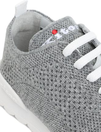 Kiton Mens Knitted Lace-Up Sneakers Aw26 M
