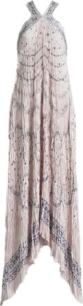 Alberta Ferretti Black Abito Asymmetrical Satin Polyester Dress