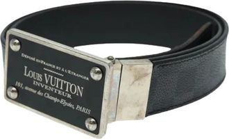 Louis Vuitton Pre-owned Canvas Belt - Dames - Vintage Accessoires - Zwart - ONE Size - Vintage