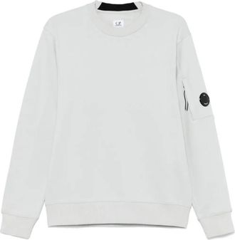 C.P. Company Witte Ronde Hals Sweatshirts Hoodies - Heren - Sweatshirts - Grijs - S - Katoen - Hoodies & sweatvesten