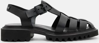 AllSaints Cow Leather Nessa Chunky Leather Sandals, Size: UK 8/US 11/EU 41
