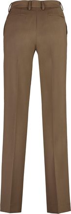 Pantaloni Torino Womens Ambra Wool-Blend Trousers Camel Straight