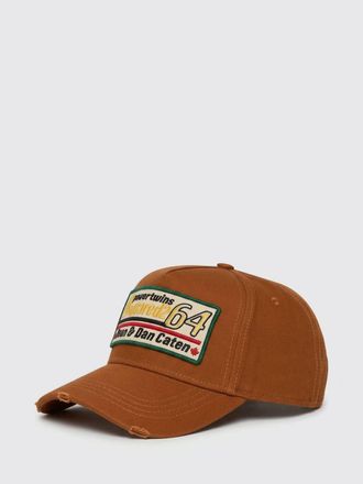Dsquared2 Cappello in twill di cotone con patch logo