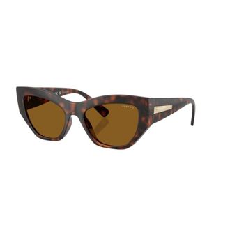 Vogue Sunglasses, female, Brown, 53 MM, Round Sunglasses