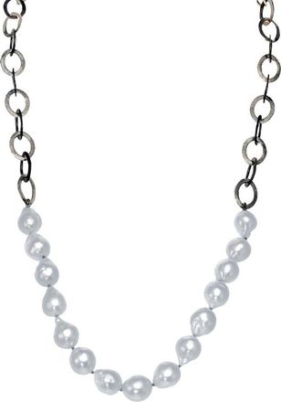 Margo Morrison Silver Pearl Necklace
