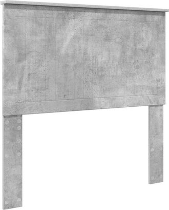 vidaXL Cabecero Con Cabecera Gris Concreto 100 Cm Madera Contrachapada Vidaxl