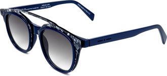 Italia Independent II MOD. 0008 ME MYSELF G21.GRN Mens Sunglasses Blue Size 50