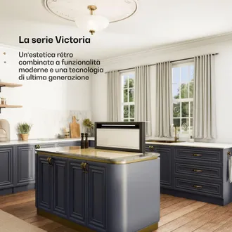 Klarstein Klarstein Victoria Downdraft - Cappa aspirante 90 cm A++ 3 livelli Fino a 713,8 m&sup3;/ora 120 W