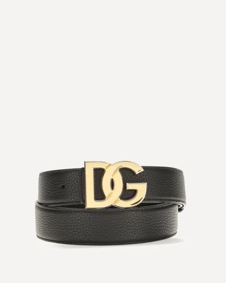 Dolce & Gabbana Calfskin leather Belt Male 100