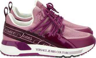 Versace Jeans Couture Gebreide sneakers met logodetail - Roze
