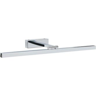 Beliani Lámpara LED para cuadros y espejos moderna metal horizontal con recubrimiento en polvo plateado Arros