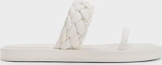 Charles & Keith Braided-Strap Flatform Sandals
