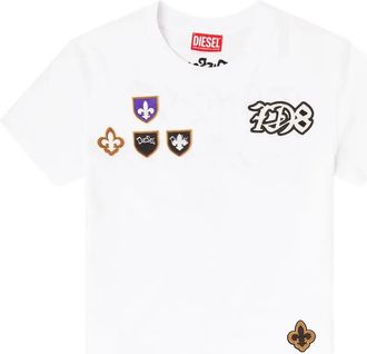 Diesel T-shirt T-ILA-CP con applicazione - Bianco