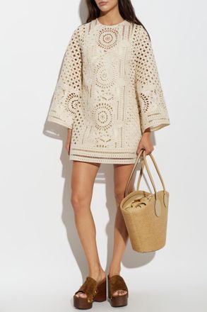 Zimmermann Lace Dress, Womens, Cream