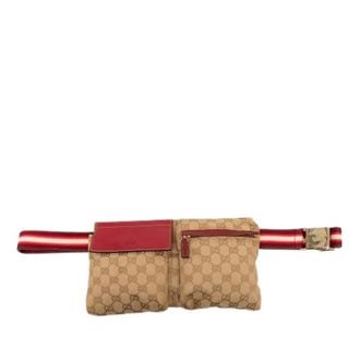 Gucci Pre-owned Canvas Belt Bag - Dames - Pre-owned - Beige - Maat: ONE Size