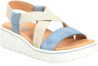 Born Womens Kasady Platform Sandal In Blue