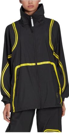 adidas (WMNS) adidas by Stella Mccartney Wind Jacket Asia Sizing Black Yellow HI6129