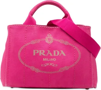 Prada Pre-owned Prada Small Canvas Canapa Logo Satchel Ladies TB0ABAWP4B4IBB7G