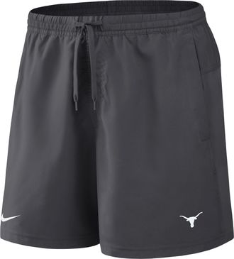 Nike Texas Primetime Primary Logo Nike Mens Dri-FIT College Form Shorts in Grey | 045T06FTXE-8DV