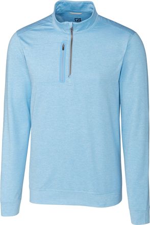 Cutter & Buck Stealth Heathered Quarter Zip Mens Pullover Jacket