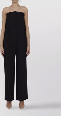 Burberry wool tailored jumpsuit wide-leg silhouette
