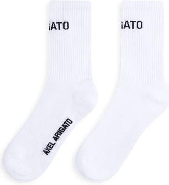 Axel Arigato Arigato Logo Tube Socks in White at Nordstrom, Size Medium/large