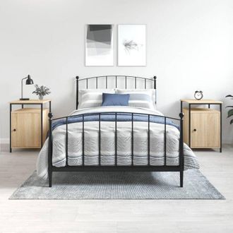 vidaXL Furniture Limited - Mesitas Noche 2 Uds Madera Contrachapada