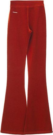 Dsquared2 High Waist Flared Sweat Pants - Dames - Wijde Broeken - Rood - M - Katoen - Broeken