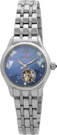 Citizen Luna Automatic Blue Dial Ladies Watch PR1040-88N