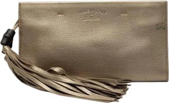 Gucci Pre-owned Vintage Clutch - Dames - Vintage Clutch - Beige - ONE Size - Leer - Vintage