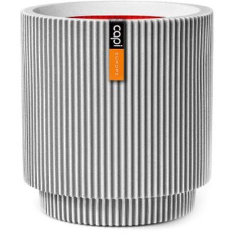 Capi Europe Vaso Cilindro - Capi Europe - Groove Nl - 36 X 38 Cm - Marfil