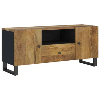 vidaXL Mueble De Tv Madera Mango Y Madera Contrachapada 105x33,5x46 Cm Vidaxl