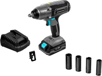 Cecotec Cecotec - Llave De Impacto De 20 V Y 2.000 Mah, Velocidad Sin Carga De 2.300 Rpm, Un Ratio De Impacto De 3.000 Bpm, Torque M&aacute;ximo De 400 Nm Con 4 Posi