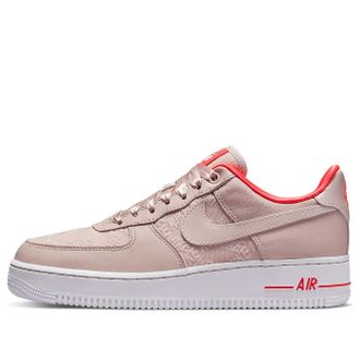 Nike (WMNS) Nike Air Force 1 07 Fossil Stone Laser Crimson DQ7782-200