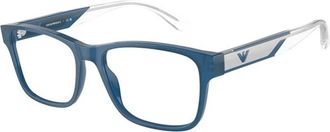 Emporio Armani Authentieke Bril met Topkwaliteit - Heren - Brillen - Blauw - 55 MM - Accessoires