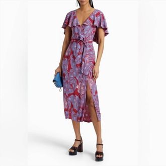 Diane Von F&uuml;rstenberg Aba Wrap Dress In Purple