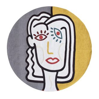 Louis De Poortere Alfombra de poli&eacute;ster multicolor, 240x240 cm