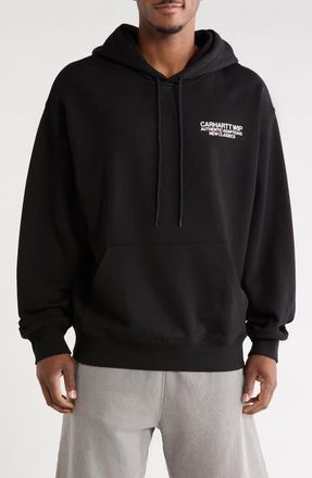 Carhartt Work in Progress Sean Hamilton Oversize Cotton Hoodie in Black at Nordstrom, Size Xx-Large