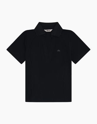 Ellesse Womens Tulle SS Polo Shirt - Black - Size: 10