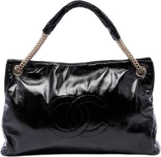Chanel Pre-owned Leather chanel-bags - Dames - Vintage Schoudertas - Zwart - ONE Size - Vintage